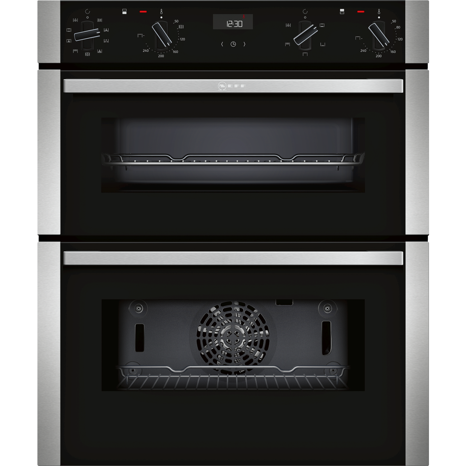 Neff N50 Built-Under Electric Double Oven - Stainless Steel