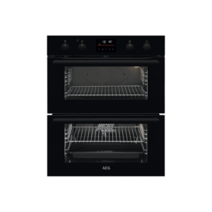AEG 6000 Series Built-Under Electric Double Oven - Black