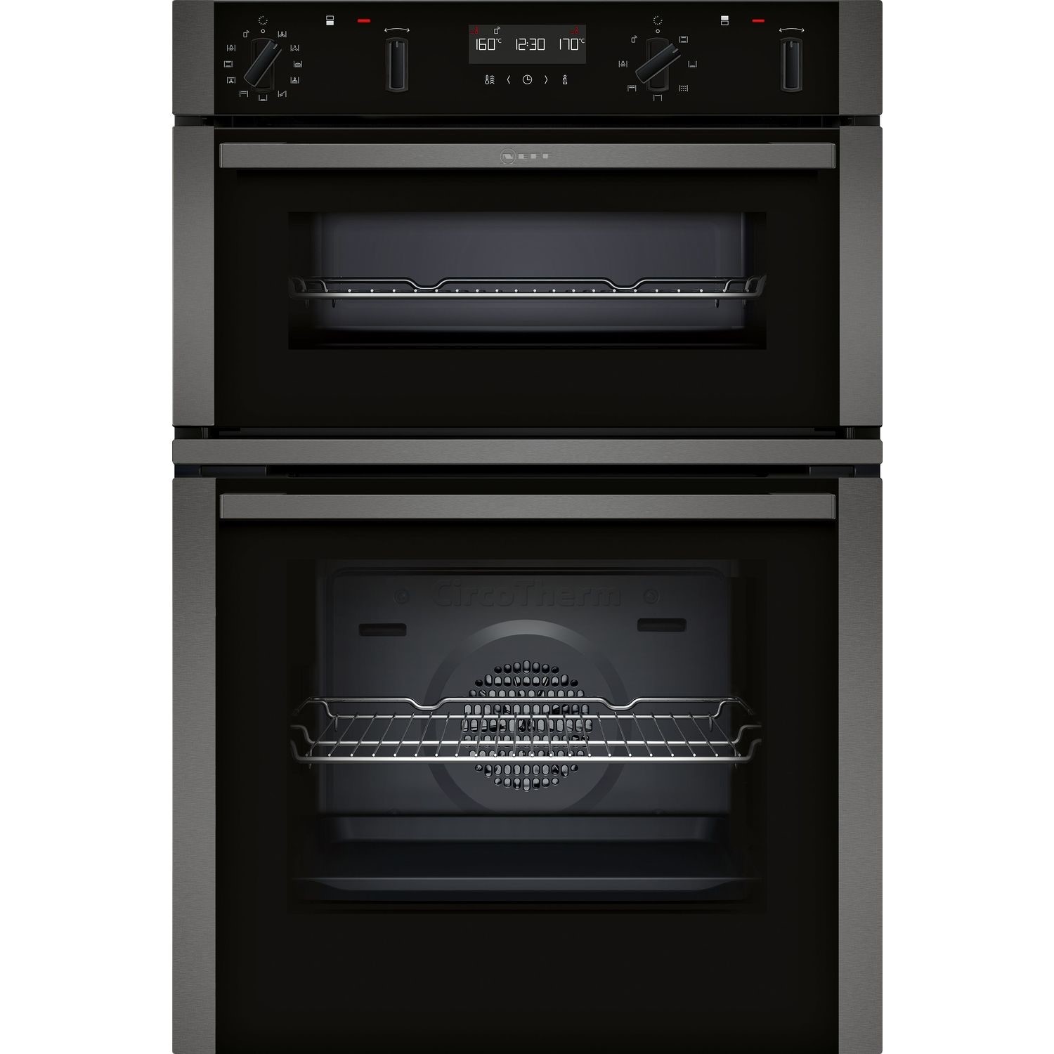 Neff N50 Built-In Electric Double Oven - Grey