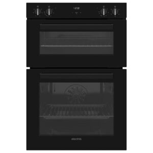 electriQ Built-In Electric Double Oven - Black