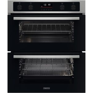 Refurbished Zanussi Series 40 AirFry ZPCNA7XN 60cm Double Built In Electric Oven Stainless Steel