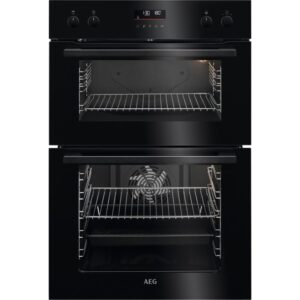 AEG 6000 Series Built-In Electric Double Oven - Black