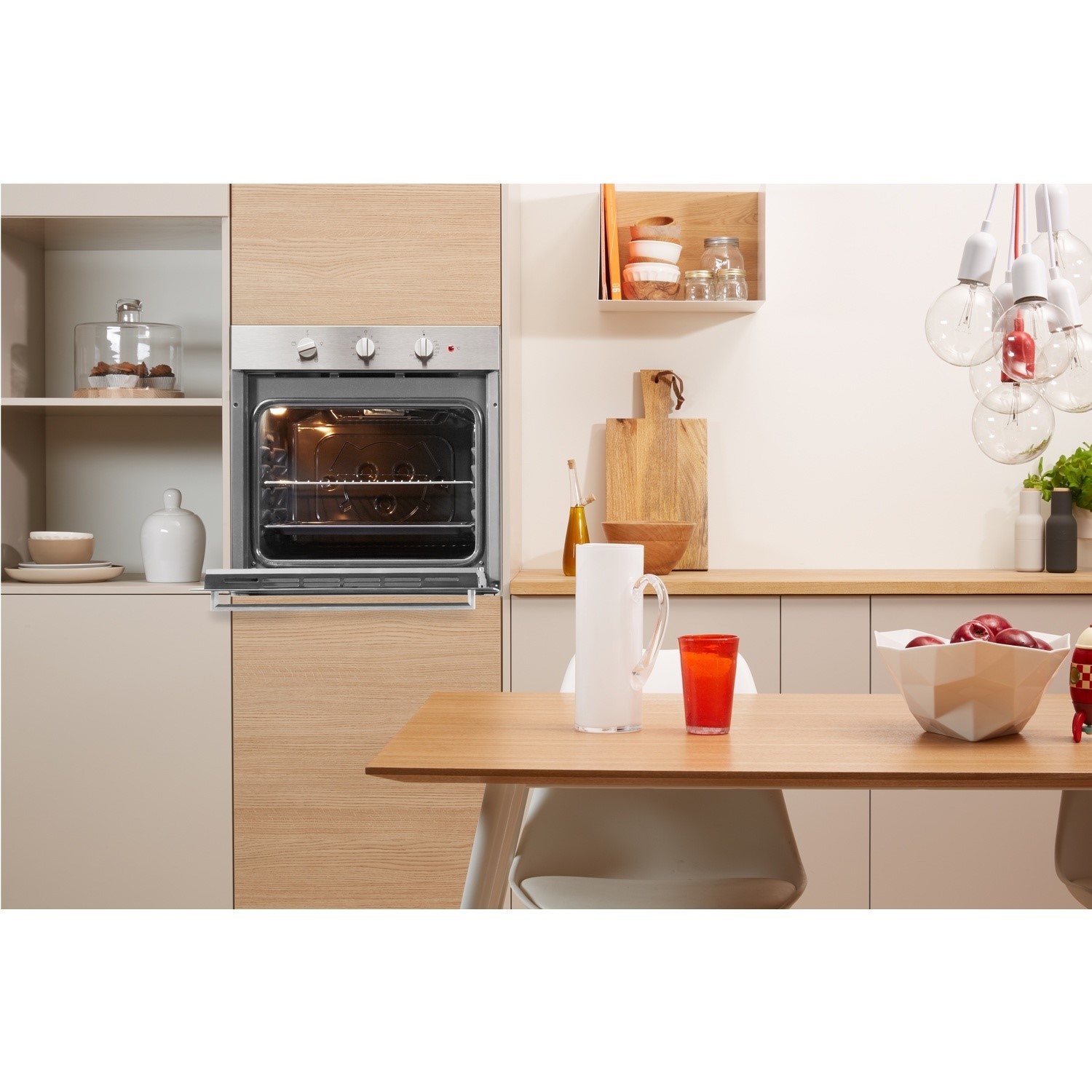 Indesit Aria Electric Conventional Single Oven - Stainless Steel - Image 3