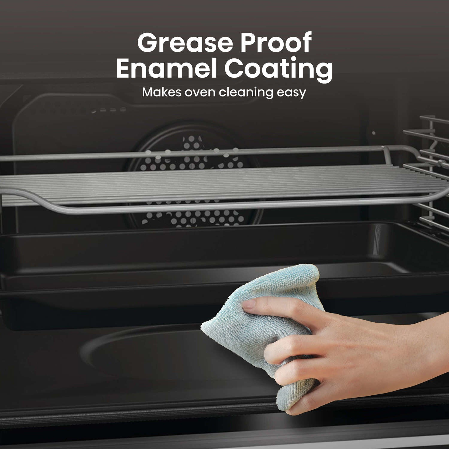 Hisense Built-Under Electric Double Oven - Stainless Steel - Image 5