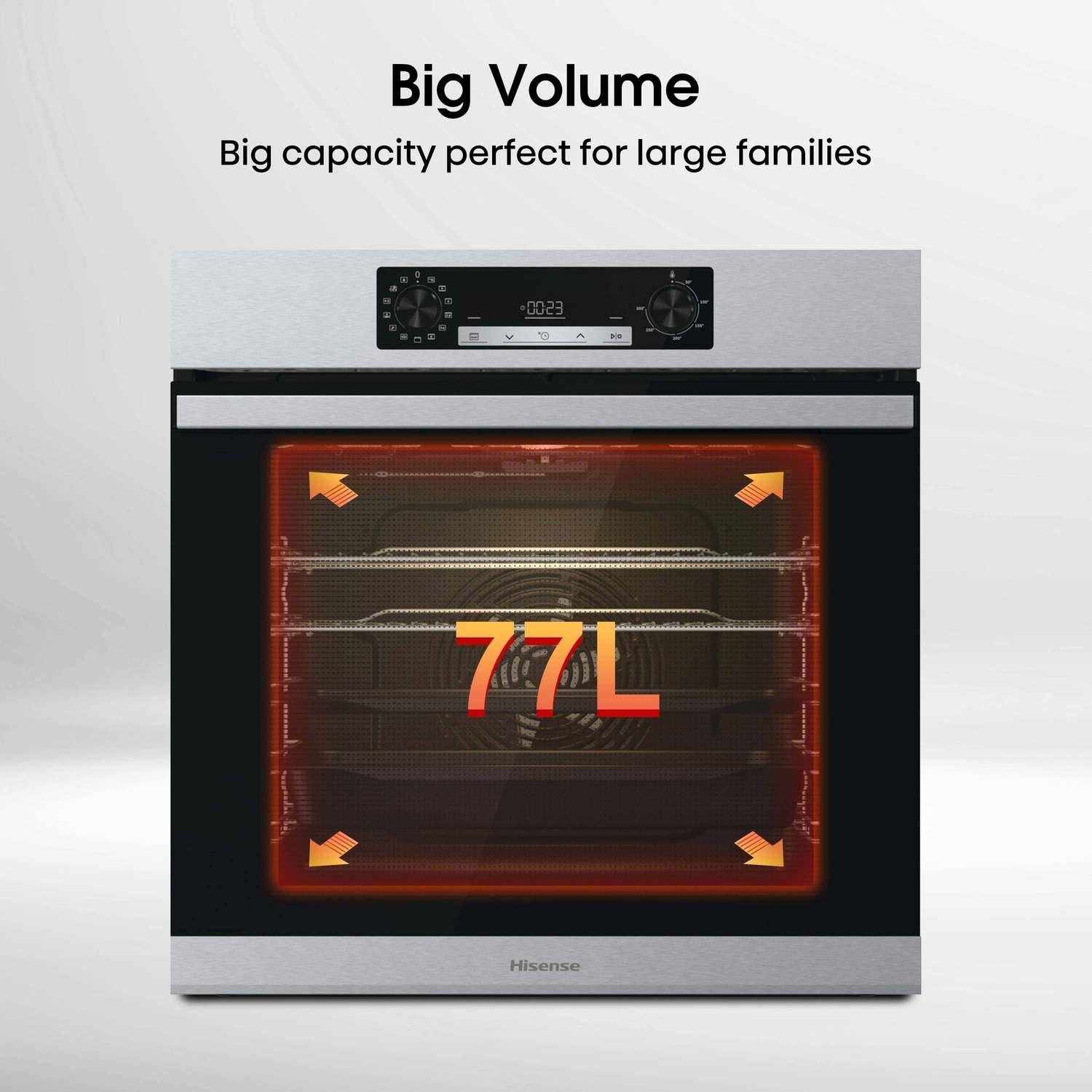 Hisense Electric Single Oven - Stainless Steel - Image 4