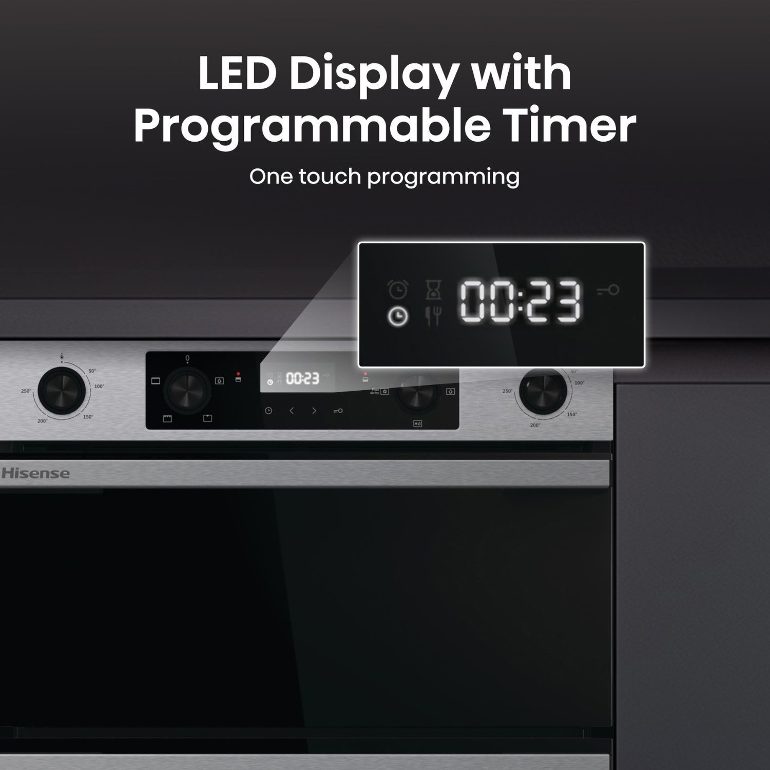 Hisense Hi6 Built-Under Electric Double Oven - Stainless Steel - Image 10