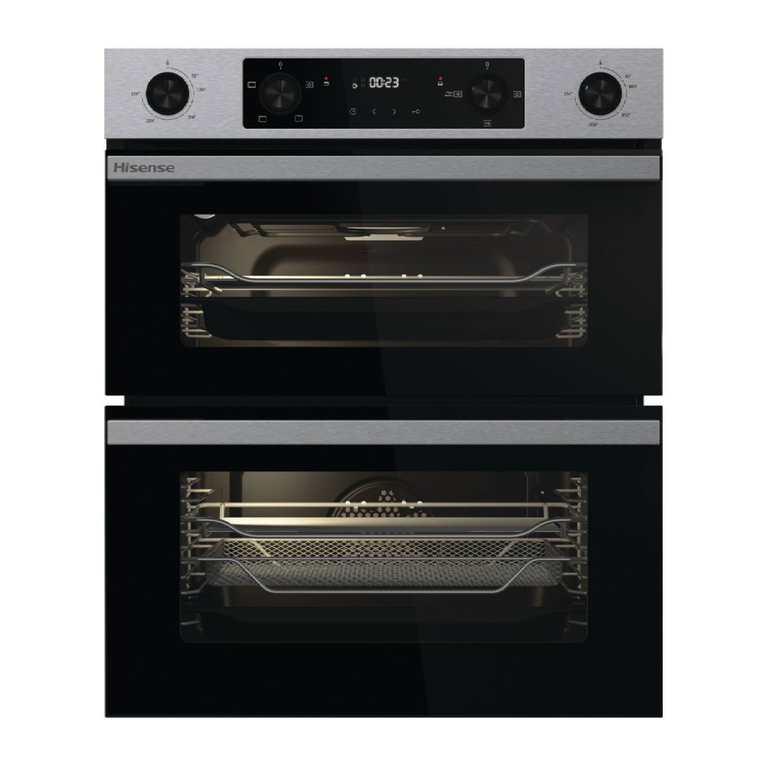 Hisense Hi6 Built-Under Electric Double Oven - Stainless Steel - Image 2