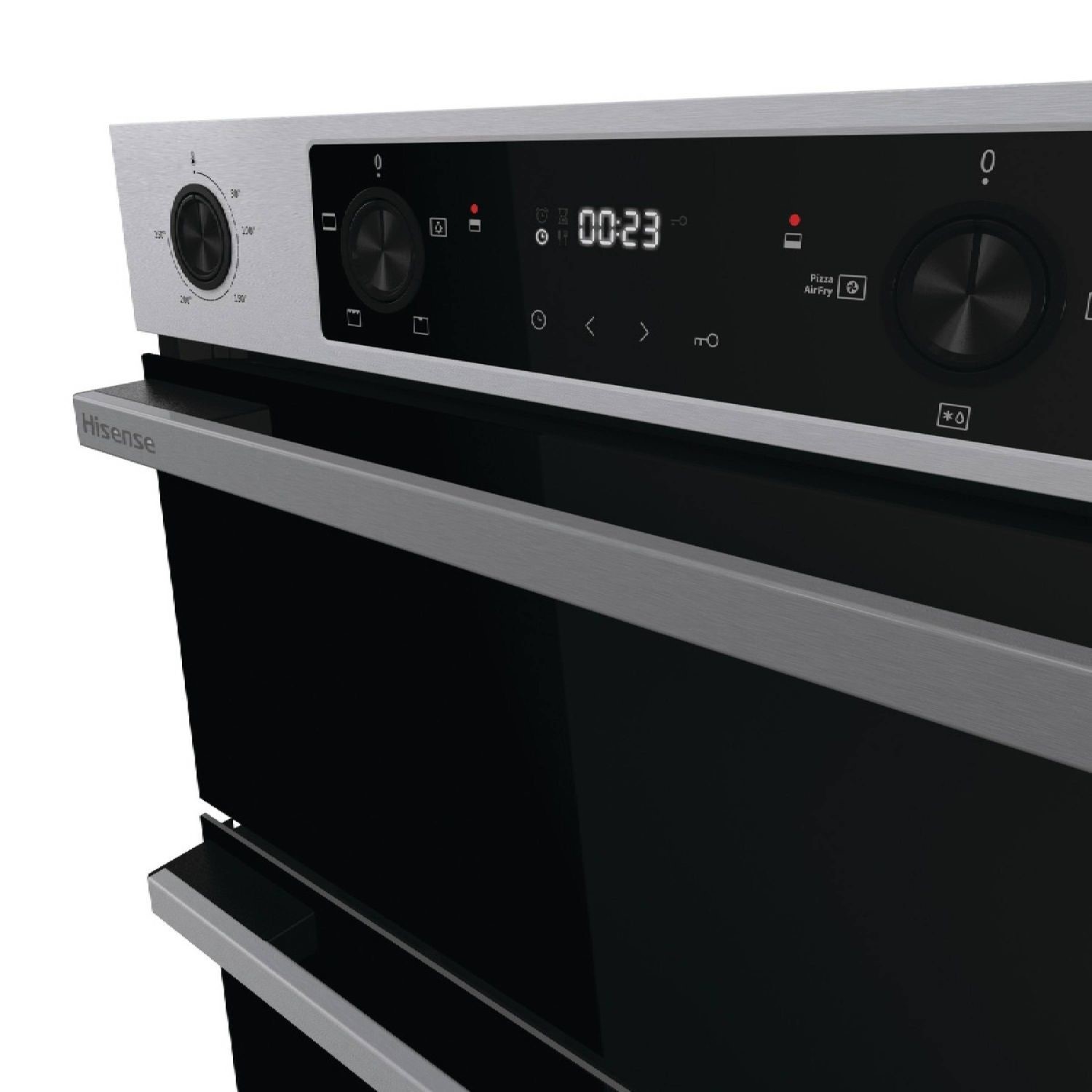 Hisense Hi6 Built-Under Electric Double Oven - Stainless Steel - Image 4