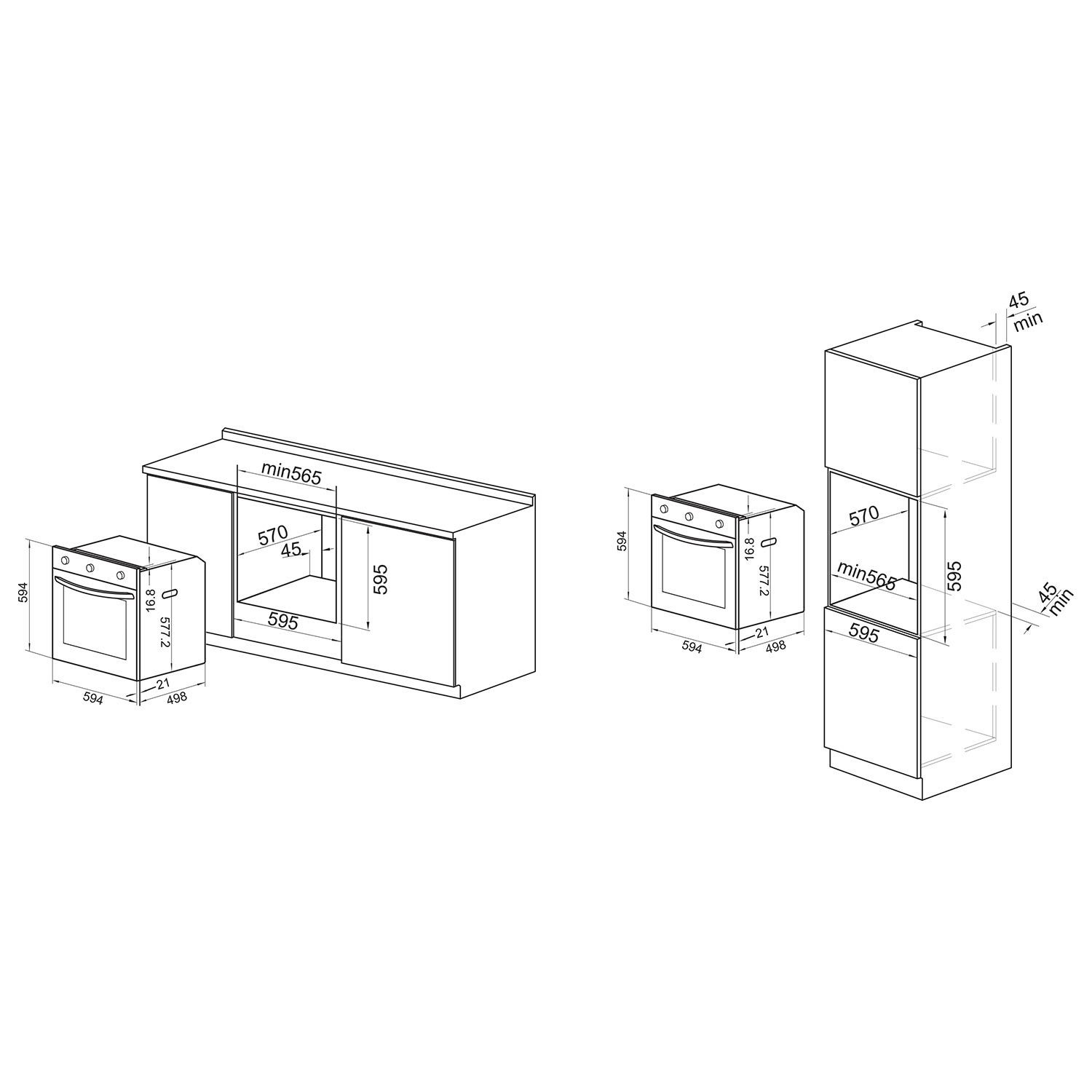 electriQ Electric Single Oven - Stainless Steel - Image 7