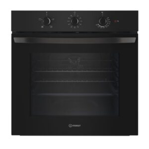 Indesit Click&Clean Electric Single Oven - Black