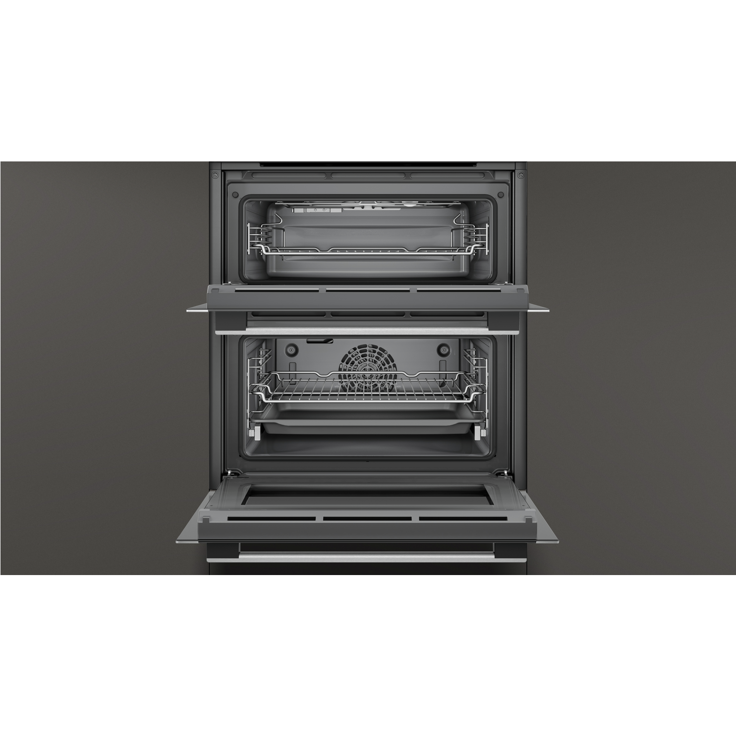 Neff N50 Built-Under Electric Double Oven - Stainless Steel - Image 3