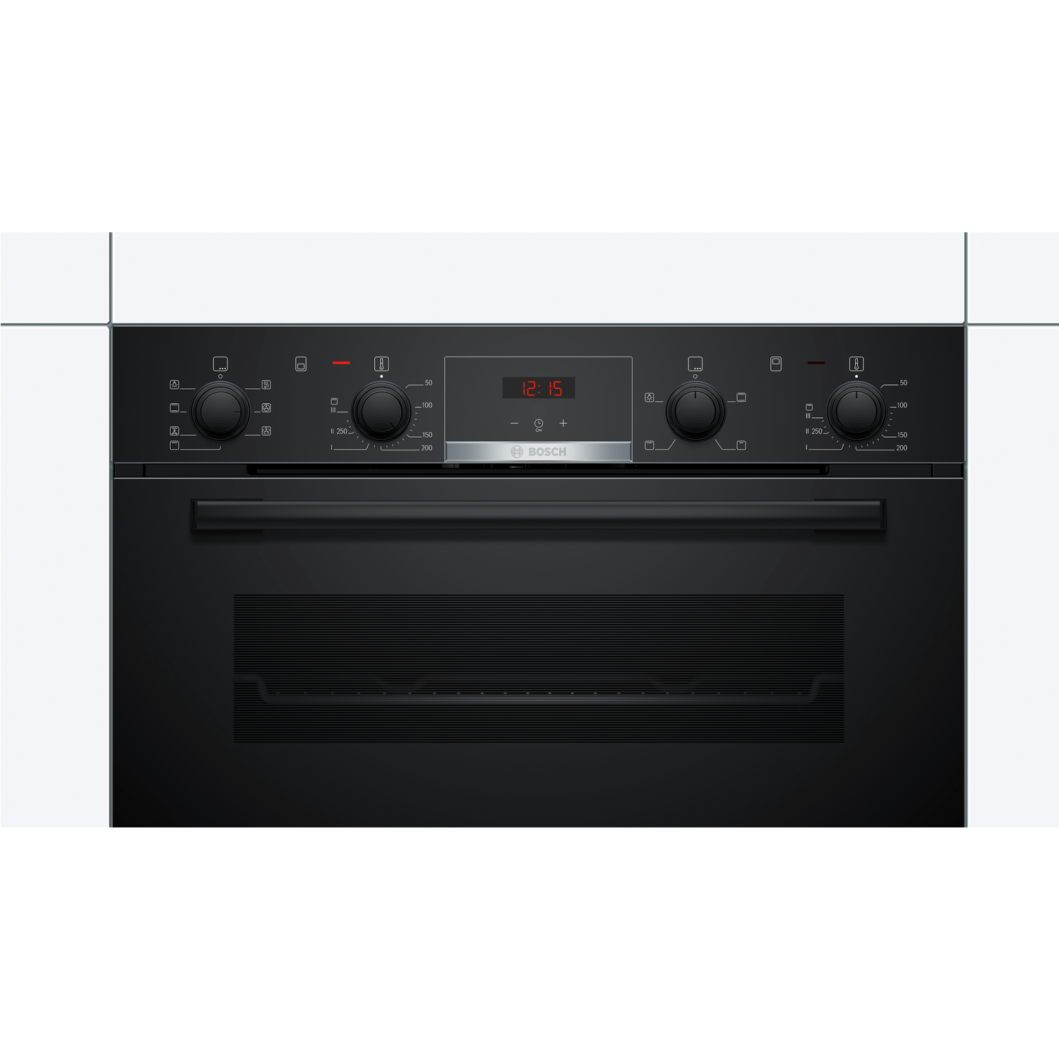 Bosch Series 4 Built-Under Electric Double Oven - Black - Image 2