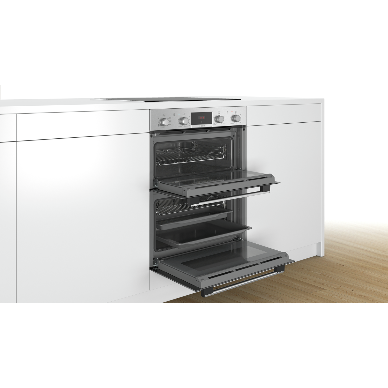 Bosch Series 4 Built-Under Electric Double Oven - Stainless Steel - Image 2