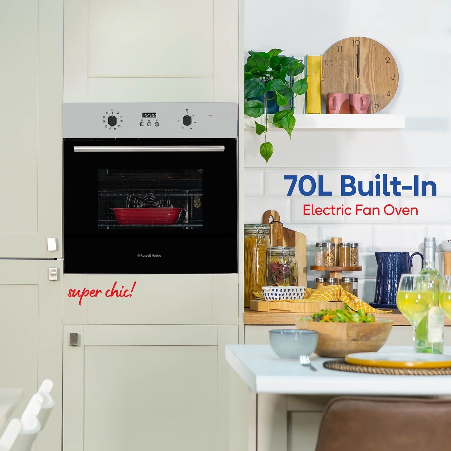 Russell Hobbs Multifunction Electric Single Oven - Stainless Steel - Image 10