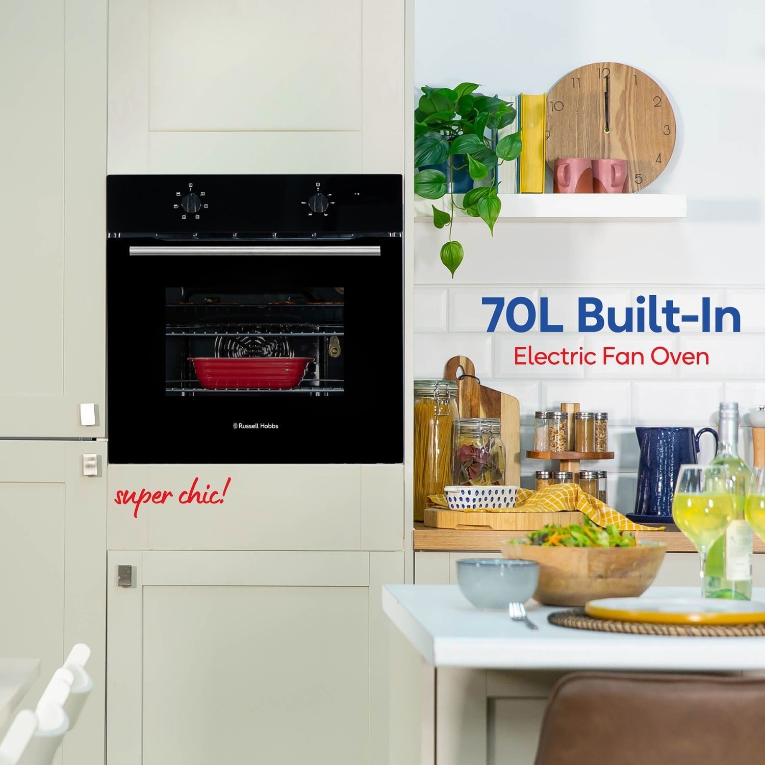 Russell Hobbs Electric Fan Single Oven - Black - Image 10