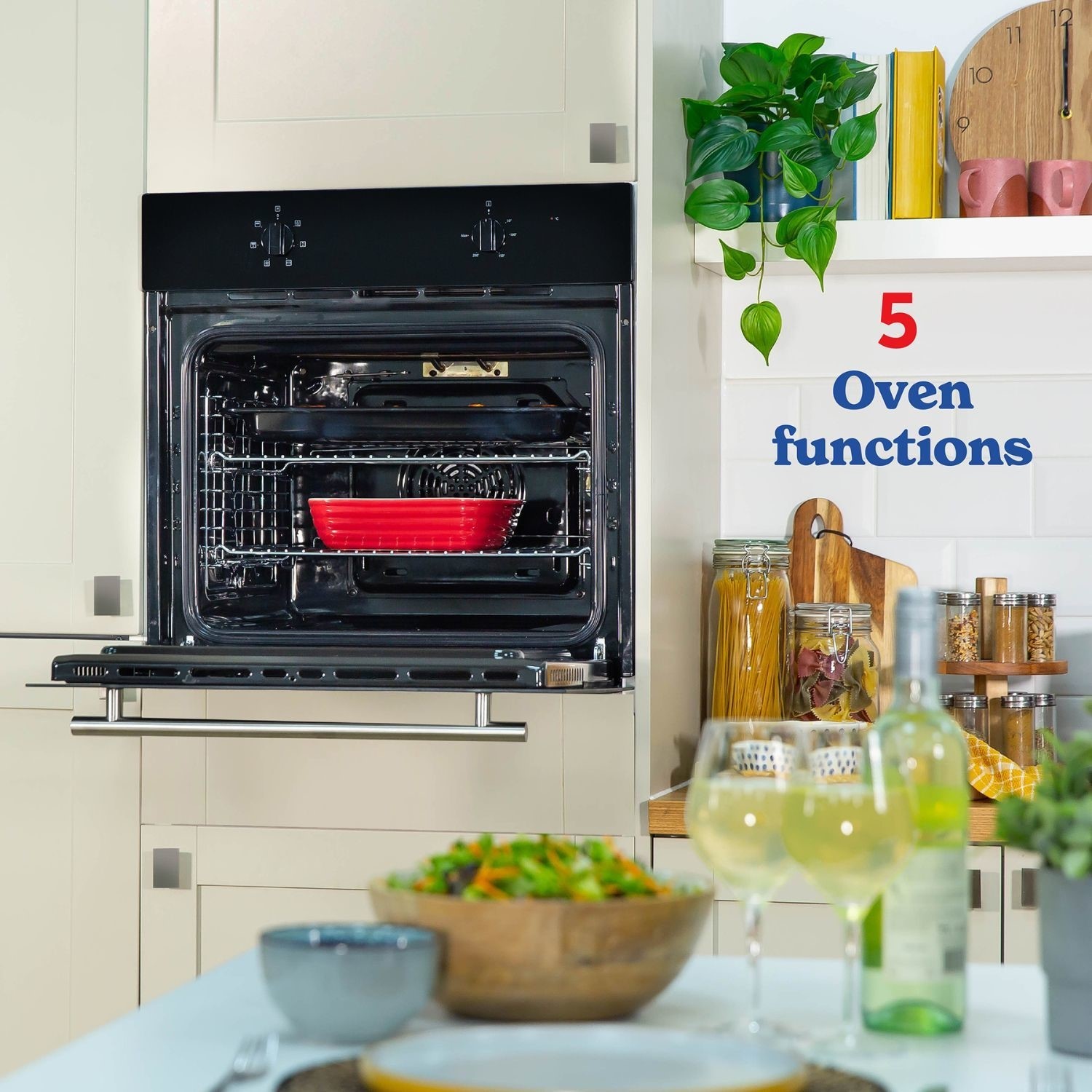 Russell Hobbs Electric Fan Single Oven - Black - Image 6