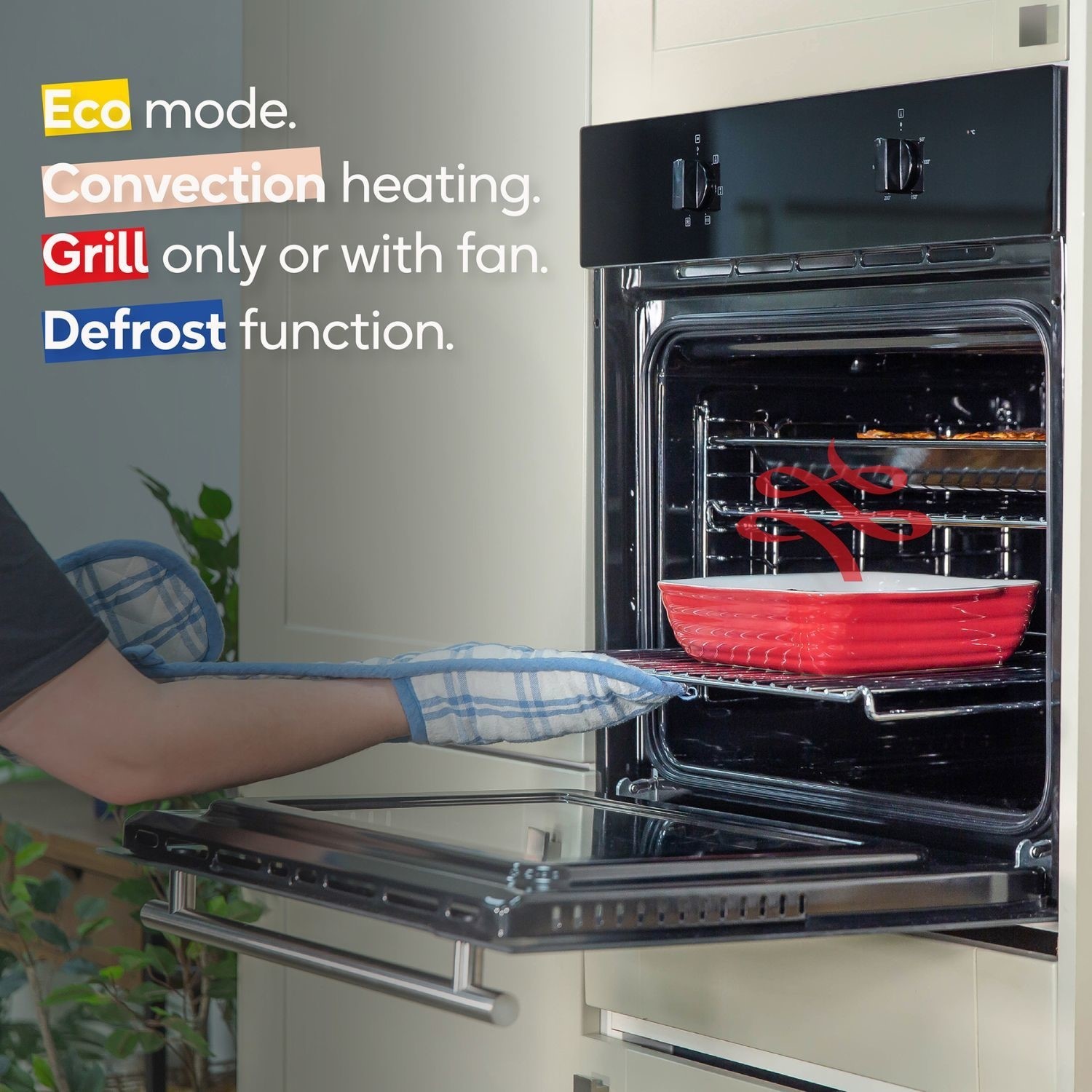 Russell Hobbs Electric Fan Single Oven - Black - Image 7