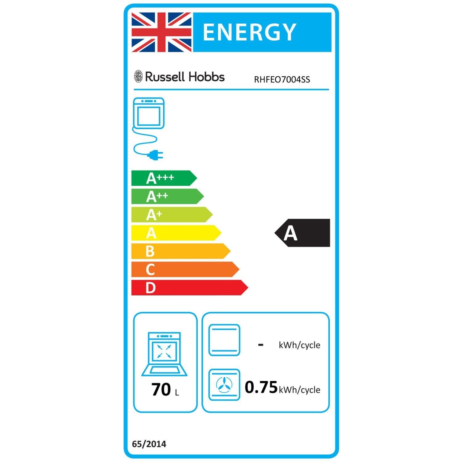Russell Hobbs Electric Fan Single Oven - Stainless Steel - Image 7