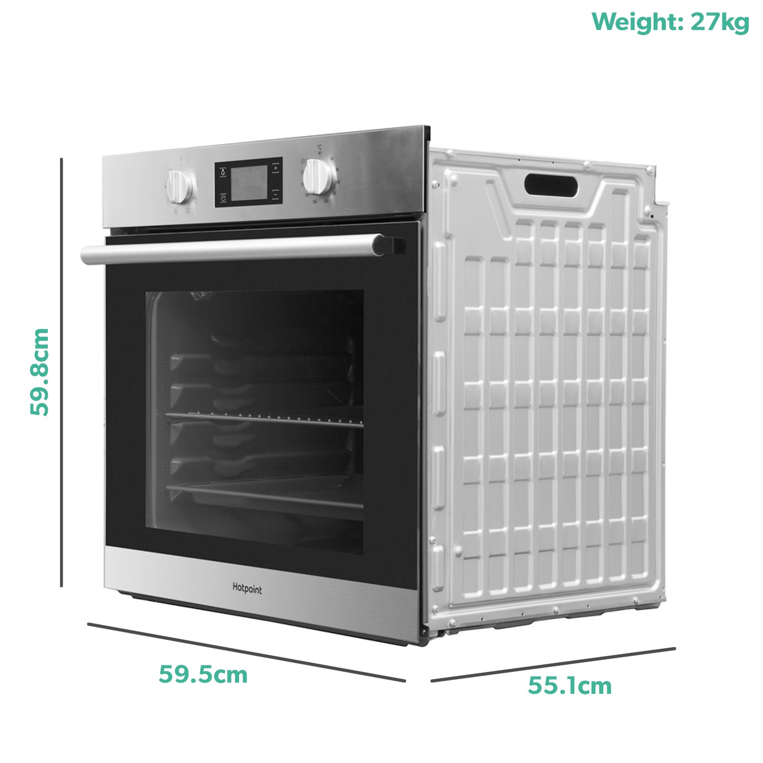 Hotpoint Electric Fan Single Oven - Stainless Steel - Image 5