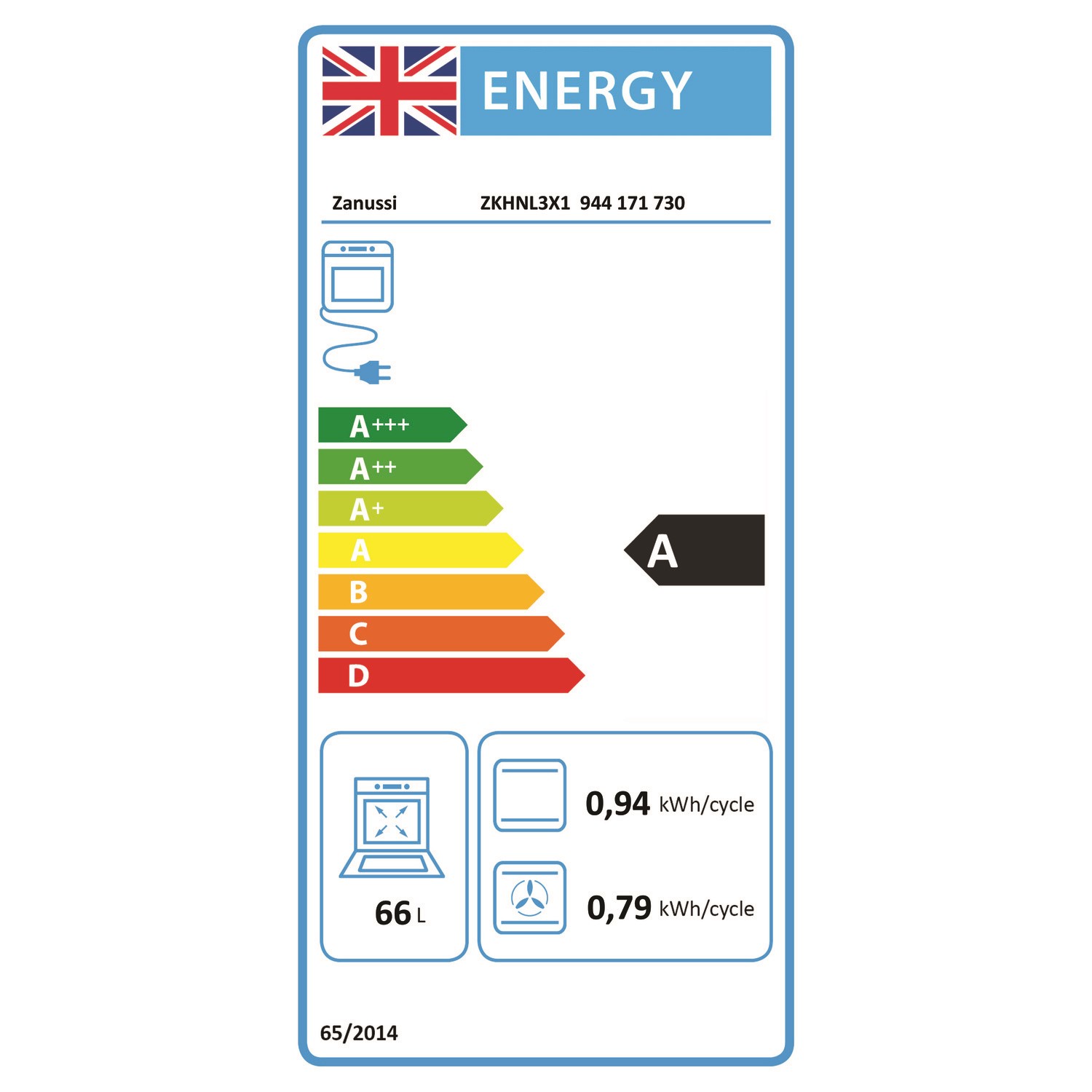 Zanussi Series 20 Built-In Electric Double Oven - Stainless Steel - Image 8