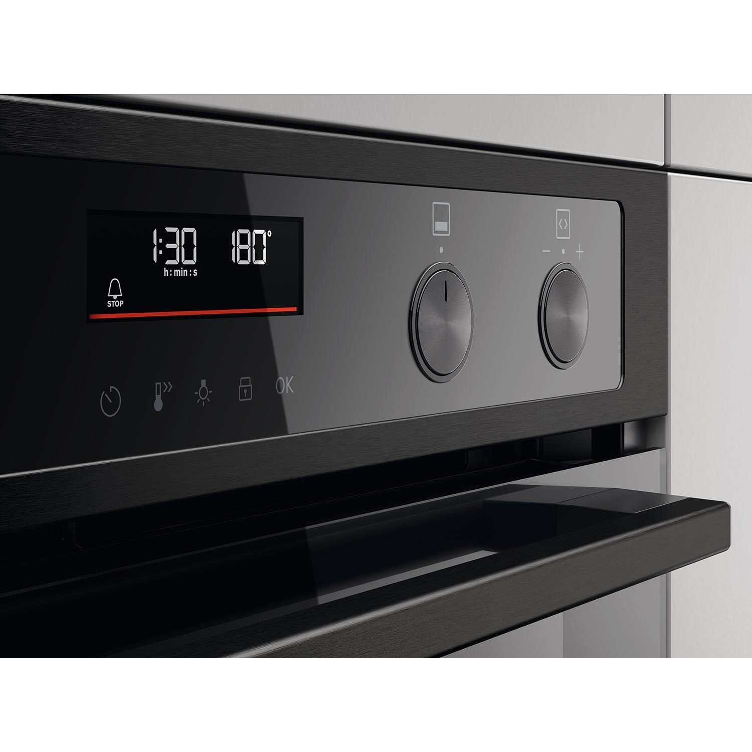Refurbished Zanussi Series 40 ZPCNA7KN 60cm Double Built Under Electric Oven Black - Image 3