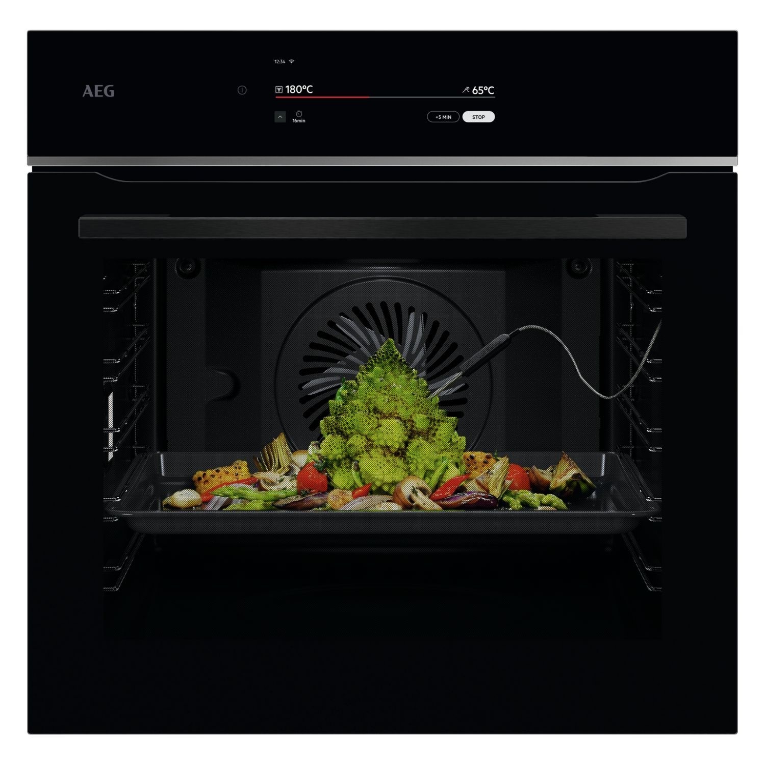 AEG 9000 Series ProAssist Electric Single Oven - Black