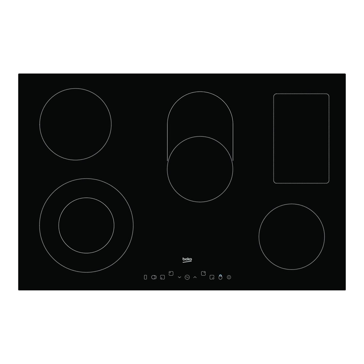 Beko 77cm 5 Zone Ceramic Hob
