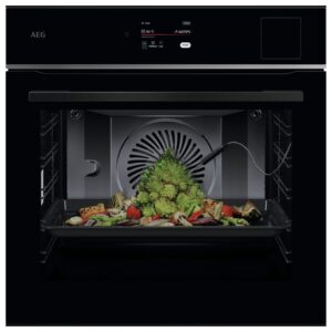 AEG 8000 Series MealAssist Electric Single Oven with SteamPro - Black