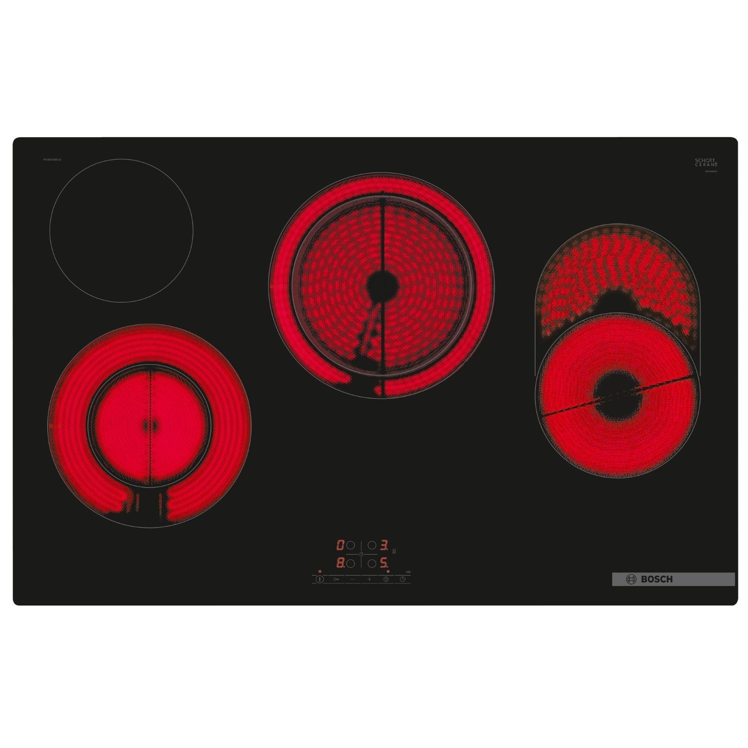 Bosch Series 4 80cm Electric Hob - Black