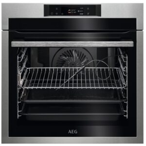 AEG 8000 Series AssistedCooking Pyrolytic Self-Cleaning Single Oven with Food Probe - Stainless Steel