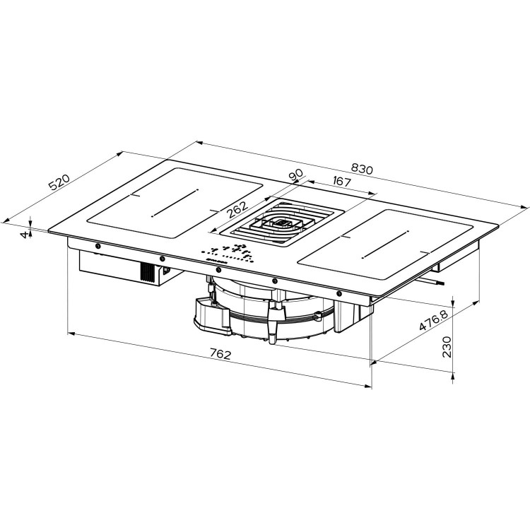 Faber Galileo Smart 83cm Venting Induction Hob - Image 6