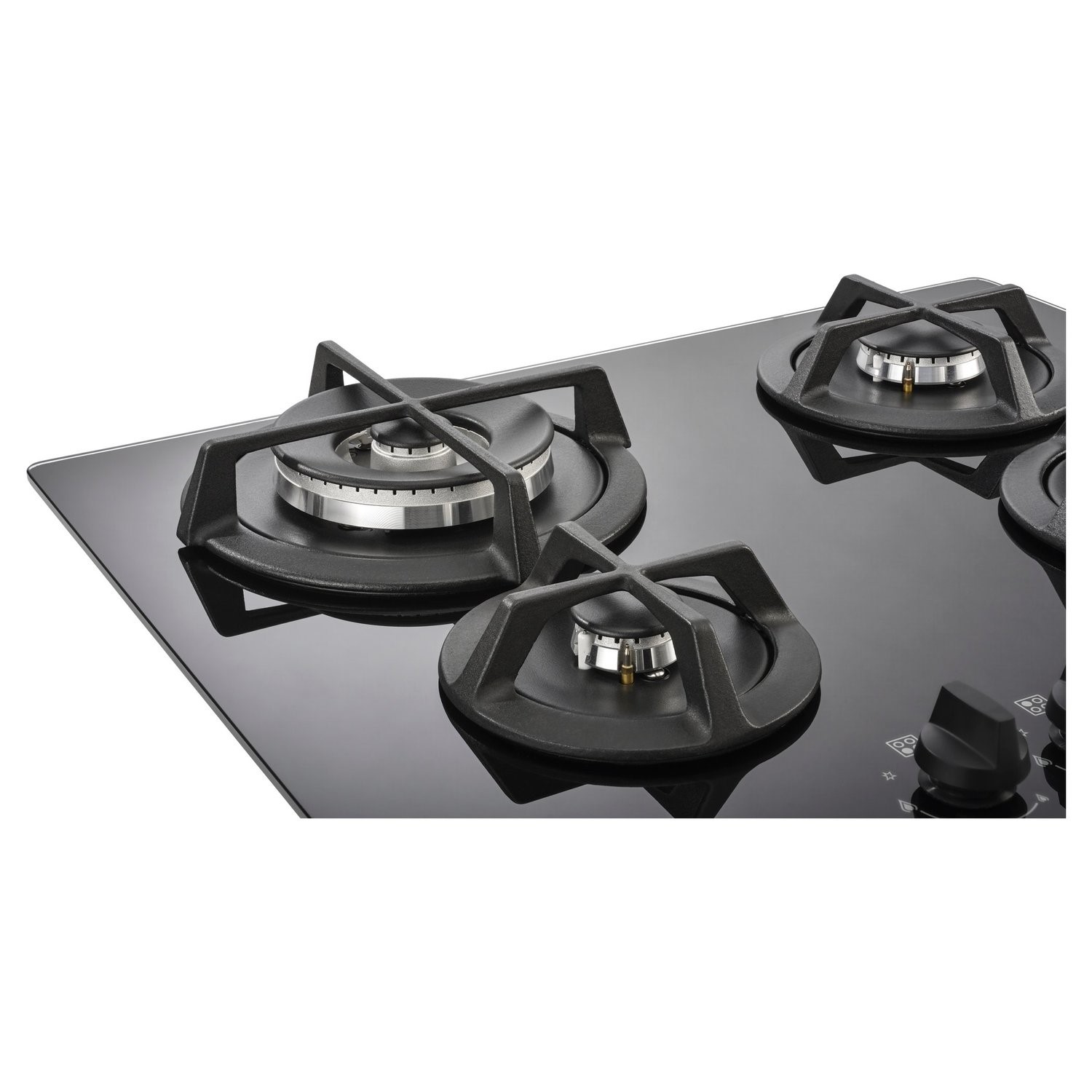 Stoves 58cm Gas on Glass 4 Burner Gas Hob - Black - Image 4