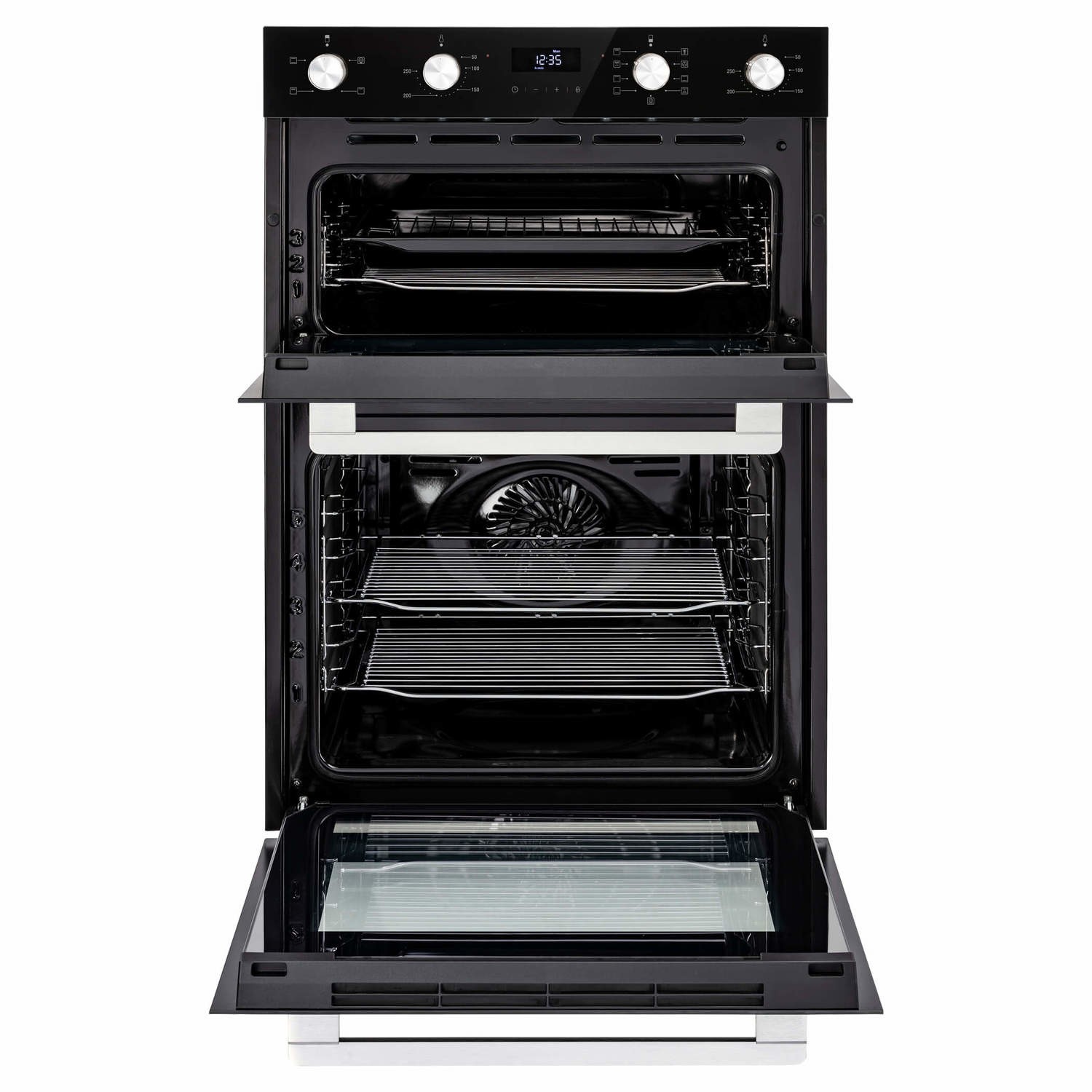 Belling ComfortCook Built-In Electric Double Oven - Black - Image 6