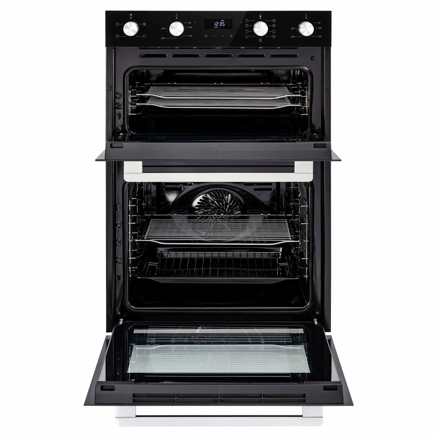 Belling ComfortCook Built-In Electric Double Oven - Black - Image 4