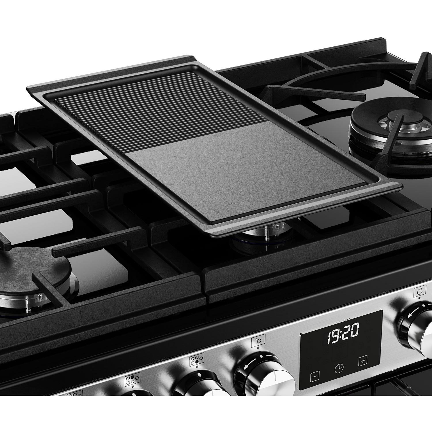 Stoves Precision Deluxe D900DF 90cm Dual Fuel Range Cooker - Stainless Steel - Image 5