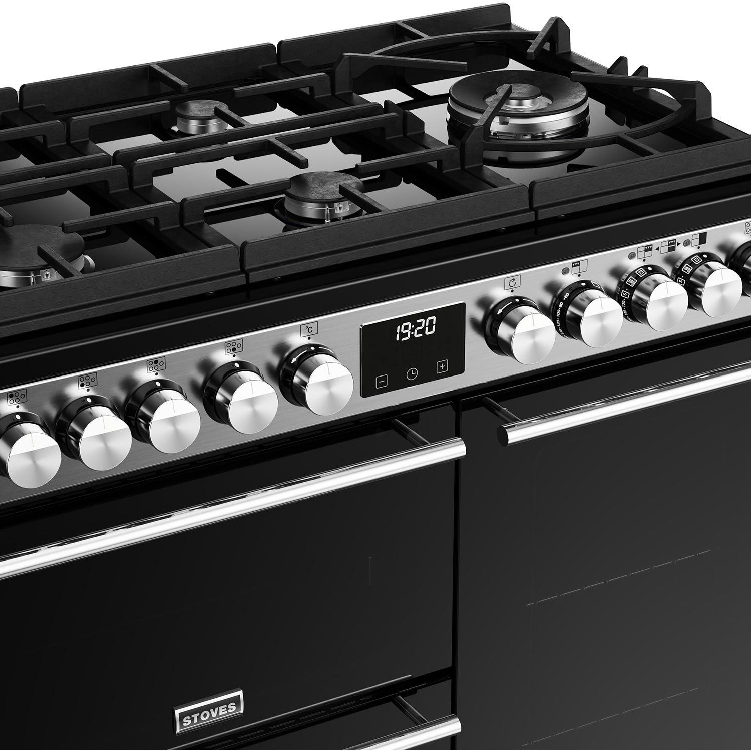 Stoves Precision Deluxe D900DF 90cm Dual Fuel Range Cooker - Stainless Steel - Image 4
