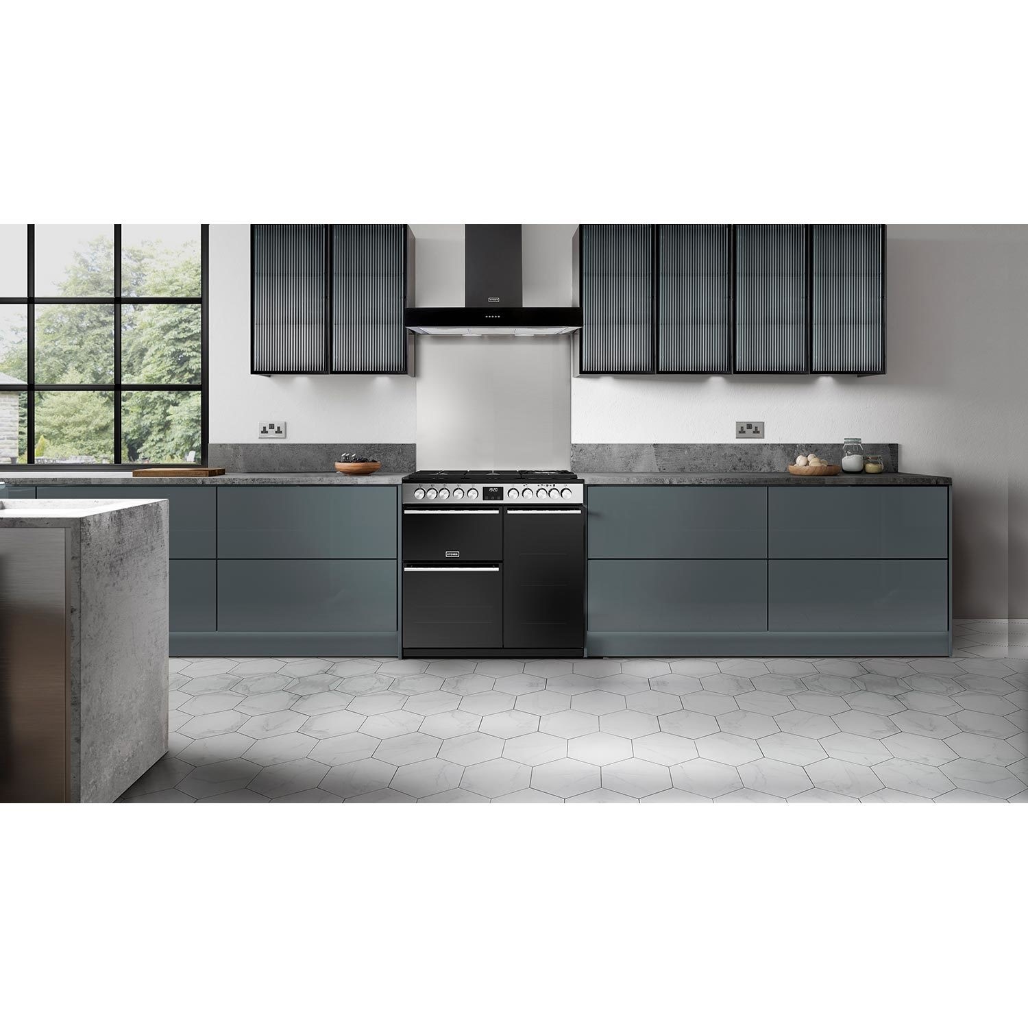 Stoves Precision Deluxe D900DF 90cm Dual Fuel Range Cooker - Stainless Steel - Image 2