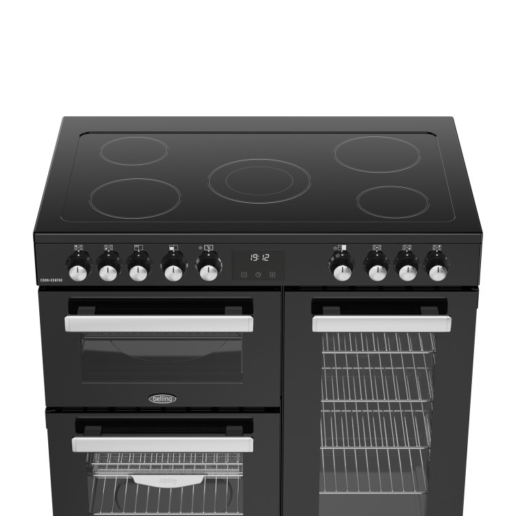 Belling Cookcentre 90cm Electric Range Cooker - Black - Image 2
