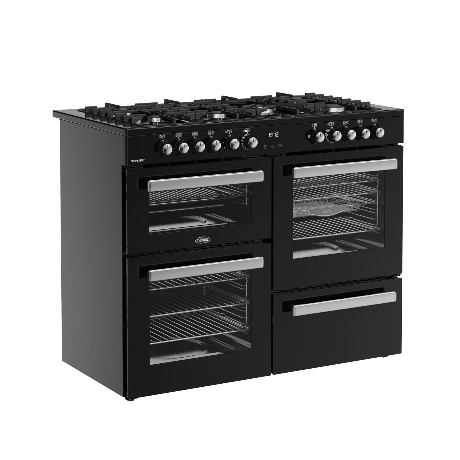 Belling Cookcentre 110cm Dual Fuel Range Cooker - Black - Image 6