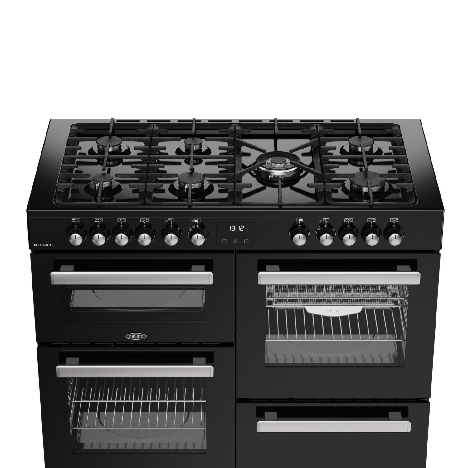 Belling Cookcentre 110cm Dual Fuel Range Cooker - Black - Image 5