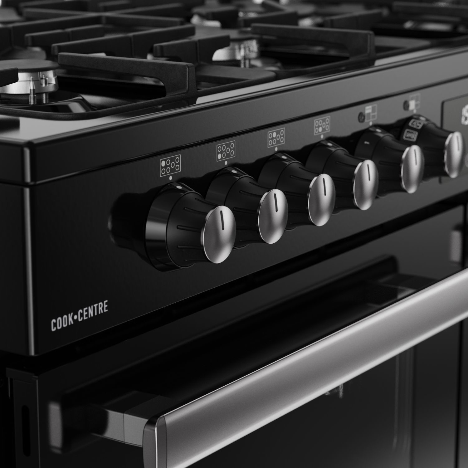 Belling Cookcentre 110cm Dual Fuel Range Cooker - Black - Image 3