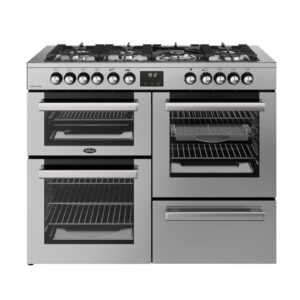 Belling Cookcentre 110cm Dual Fuel Range Cooker - Stainless Steel