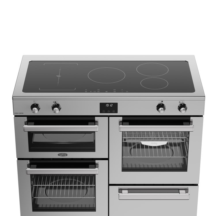Belling Cookcentre 110cm Electric Induction Range Cooker - Stainless Steel - Image 2