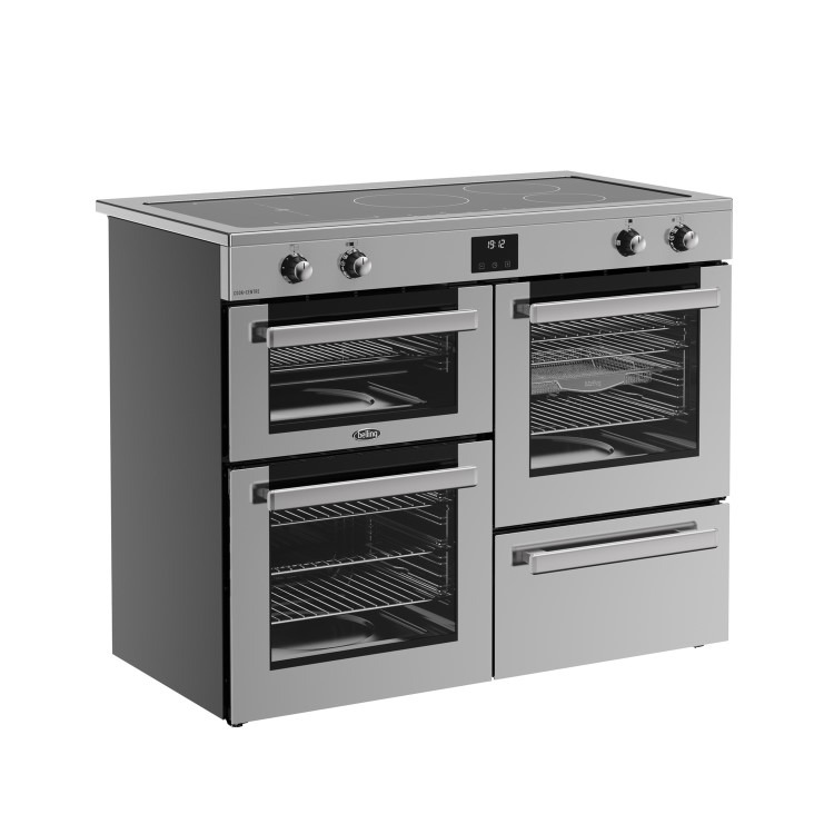 Belling Cookcentre 110cm Electric Induction Range Cooker - Stainless Steel - Image 4