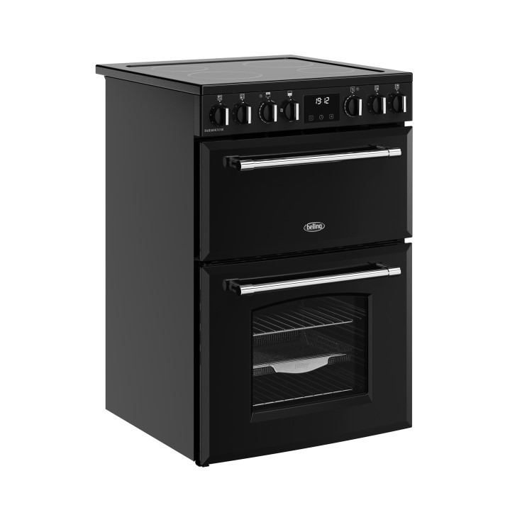 Belling Farmhouse 60cm Electric Ceramic Cooker - Black - Image 4