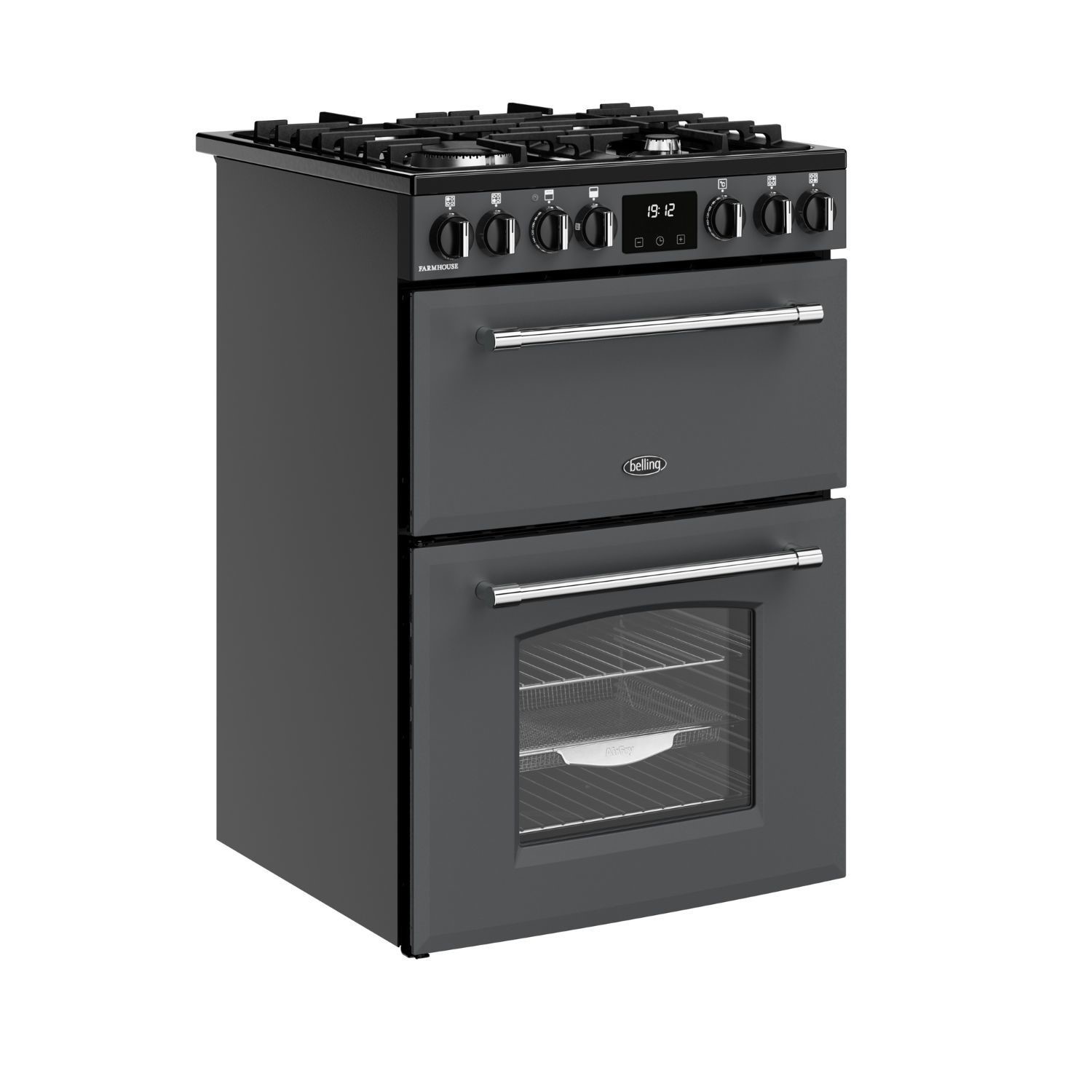 Belling Farmhouse 60cm Dual Fuel Cooker - Anthracite - Image 2