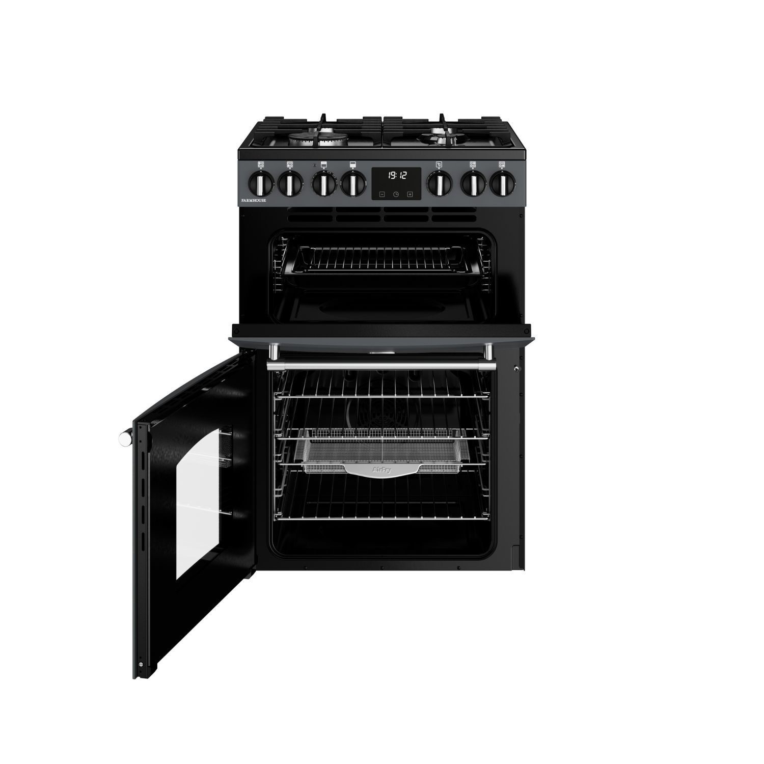 Belling Farmhouse 60cm Dual Fuel Cooker - Anthracite - Image 3