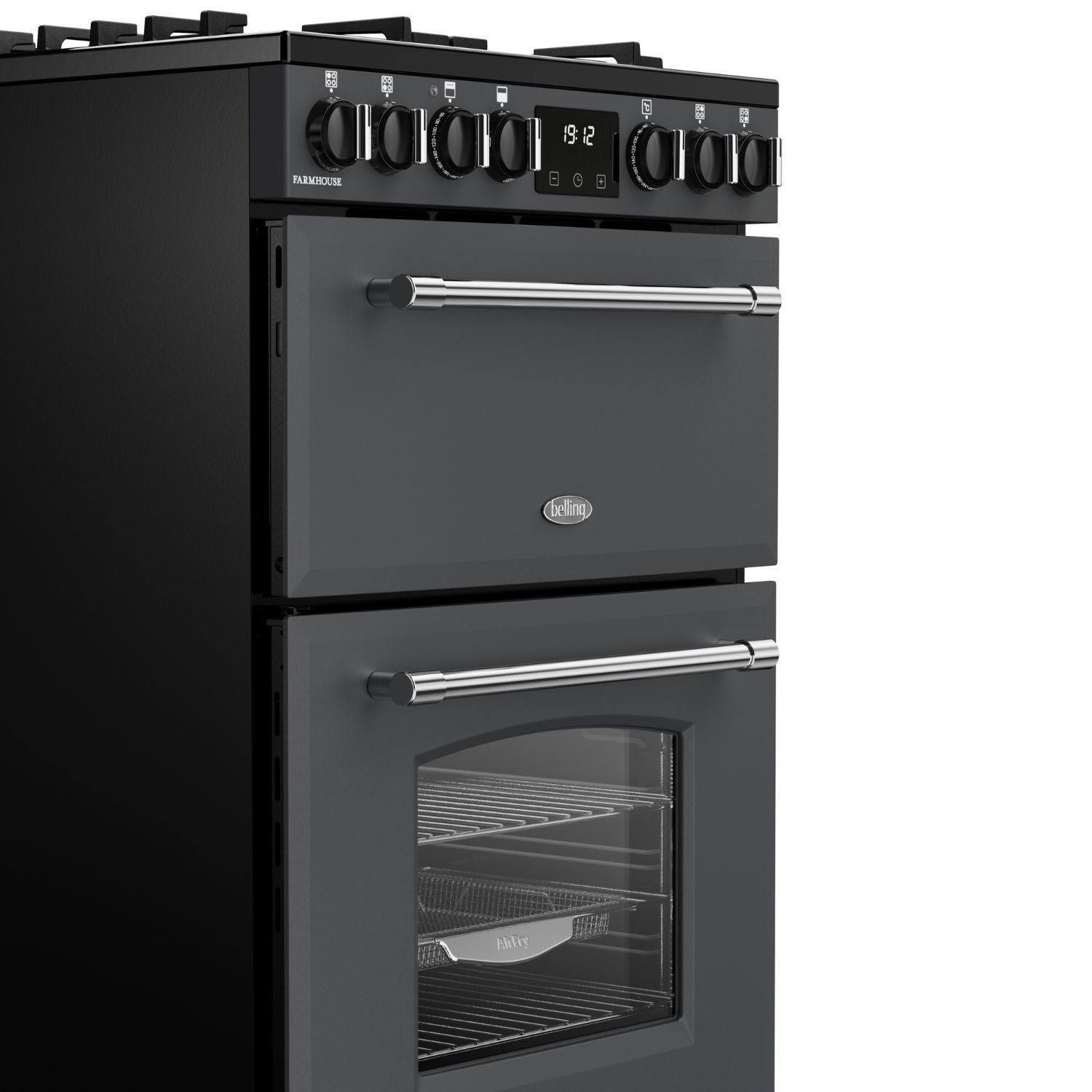 Belling Farmhouse 60cm Dual Fuel Cooker - Anthracite - Image 4