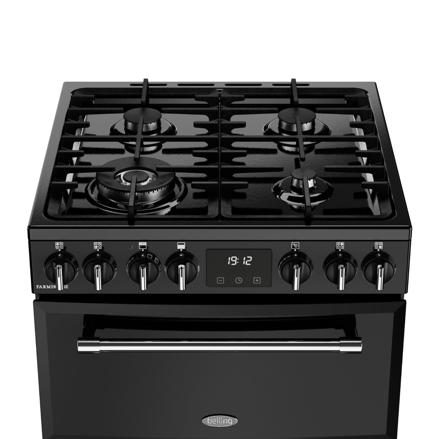 Belling Farmhouse 60cm Dual Fuel Cooker - Black - Image 8