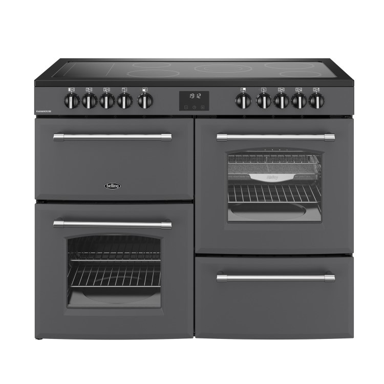 Belling Farmhouse 110cm Electric Range Cooker - Grey